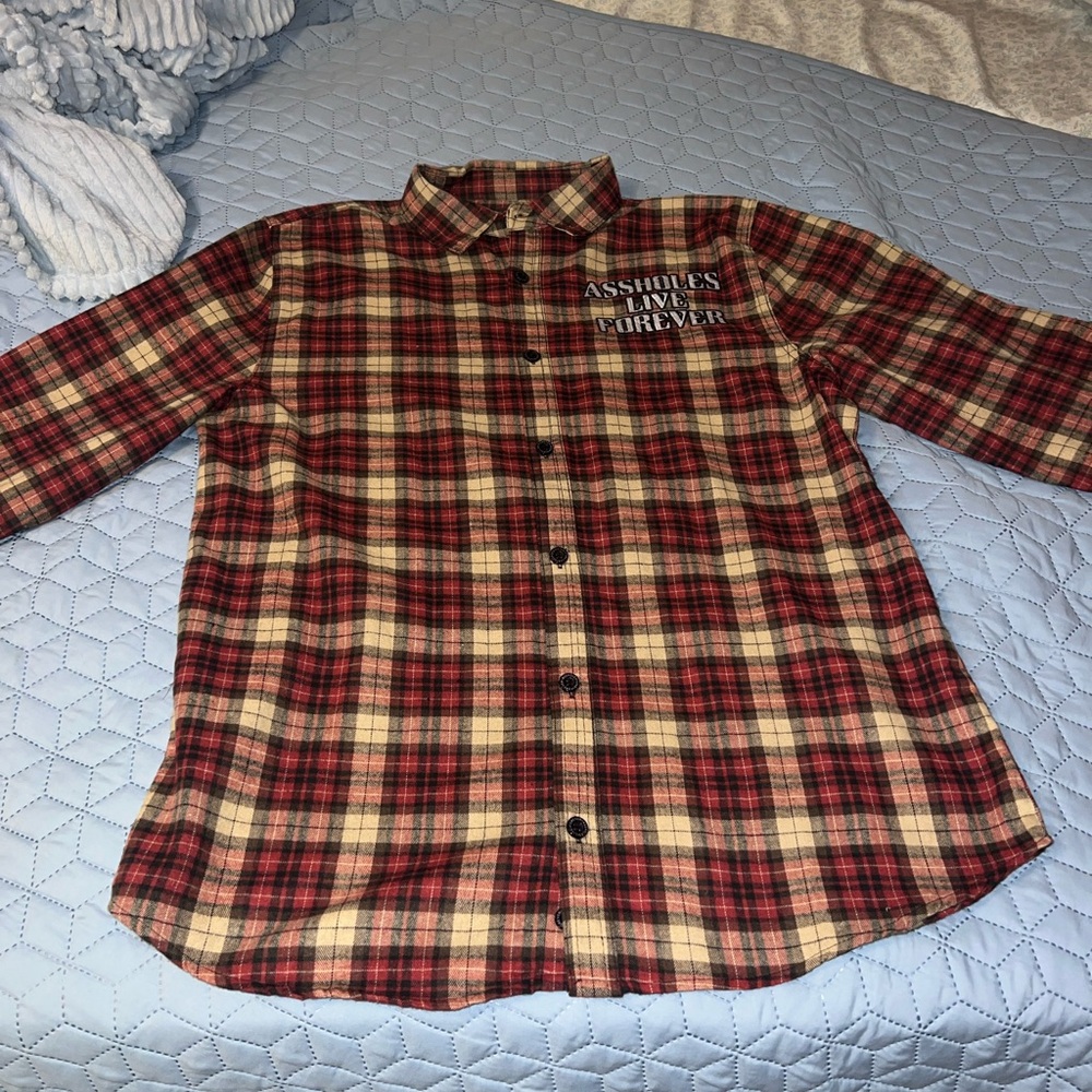 Assholes Live Forever Flannel